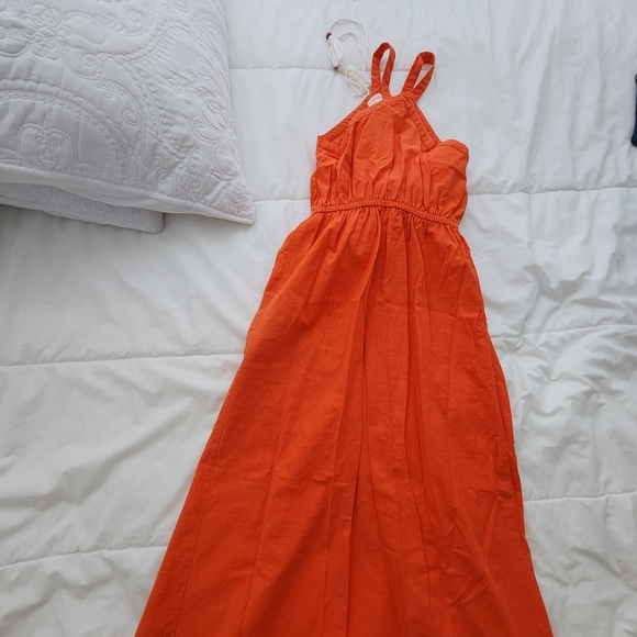 ORANGE MAXI DRESS - Picture 15 of 16